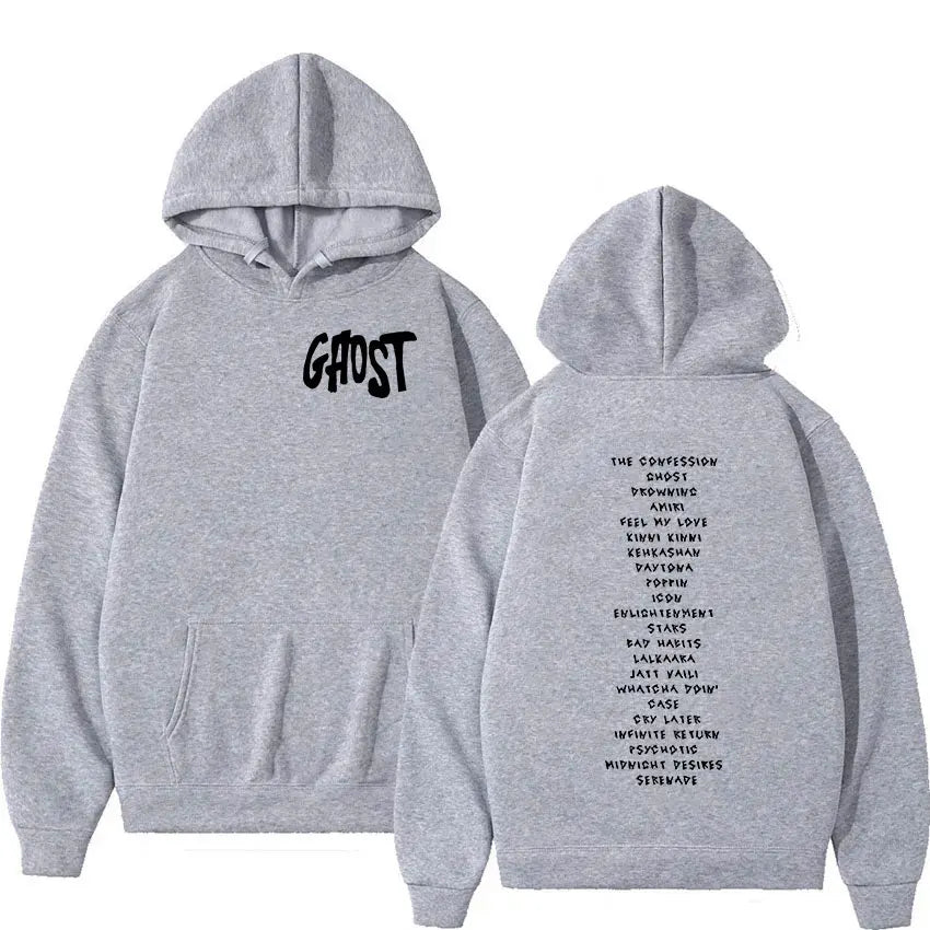 Diljit Dosanjh Merch Ghost Tour Print Hoodie