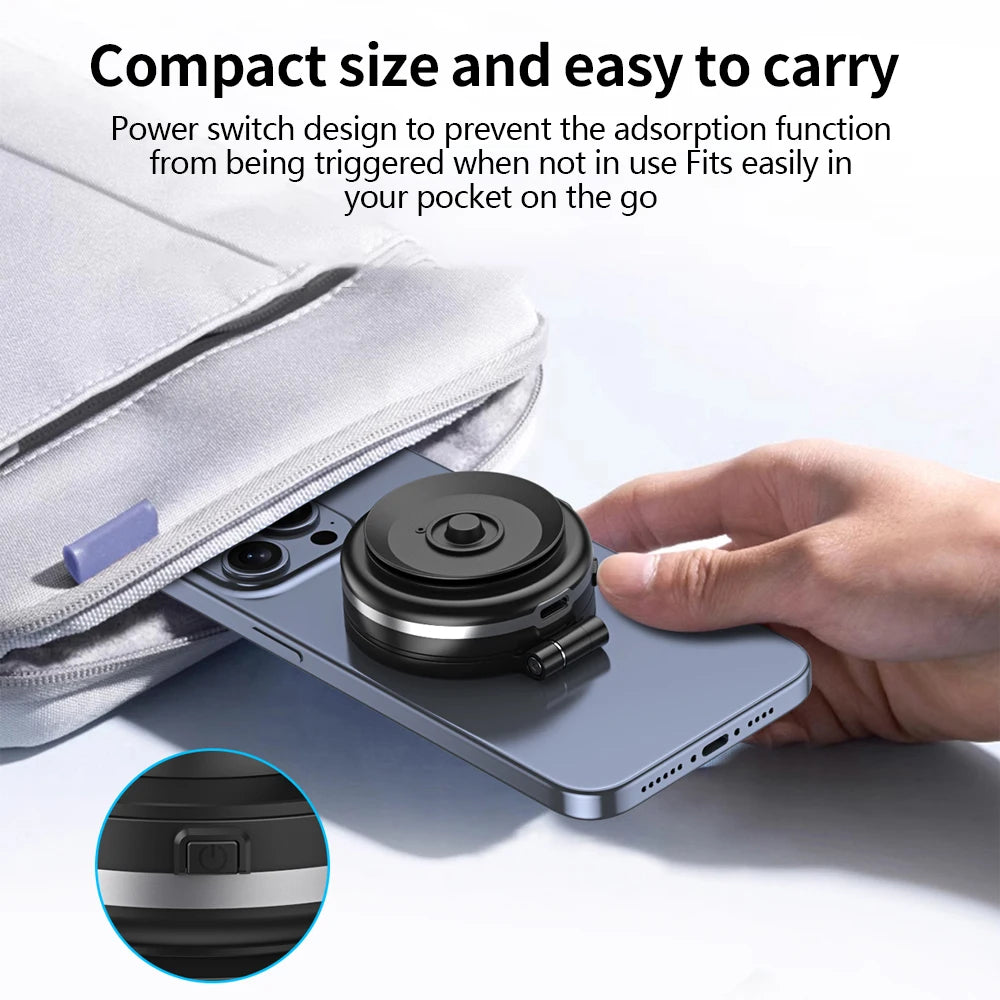 Car Phone Holder Magnetic Mount 360° Rotating Vacuum Adsorption
