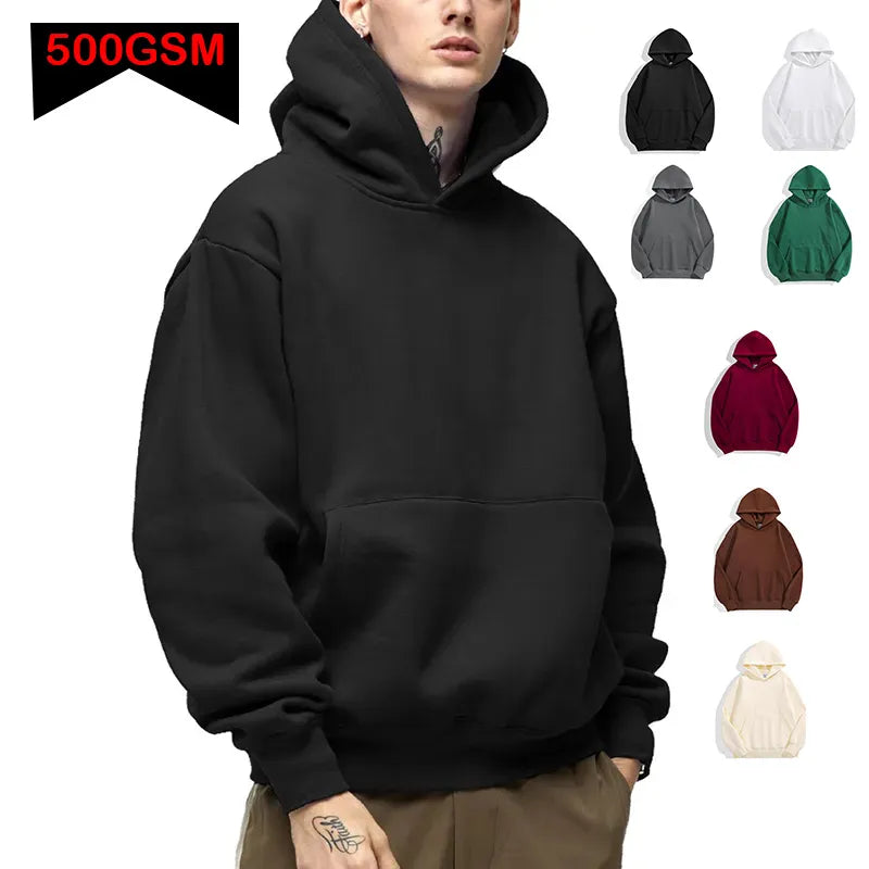 Fashion Men's Hoodies New Autumn Winter Casual Thick Cotton