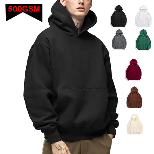 Fashion Men's Hoodies New Autumn Winter Casual Thick Cotton