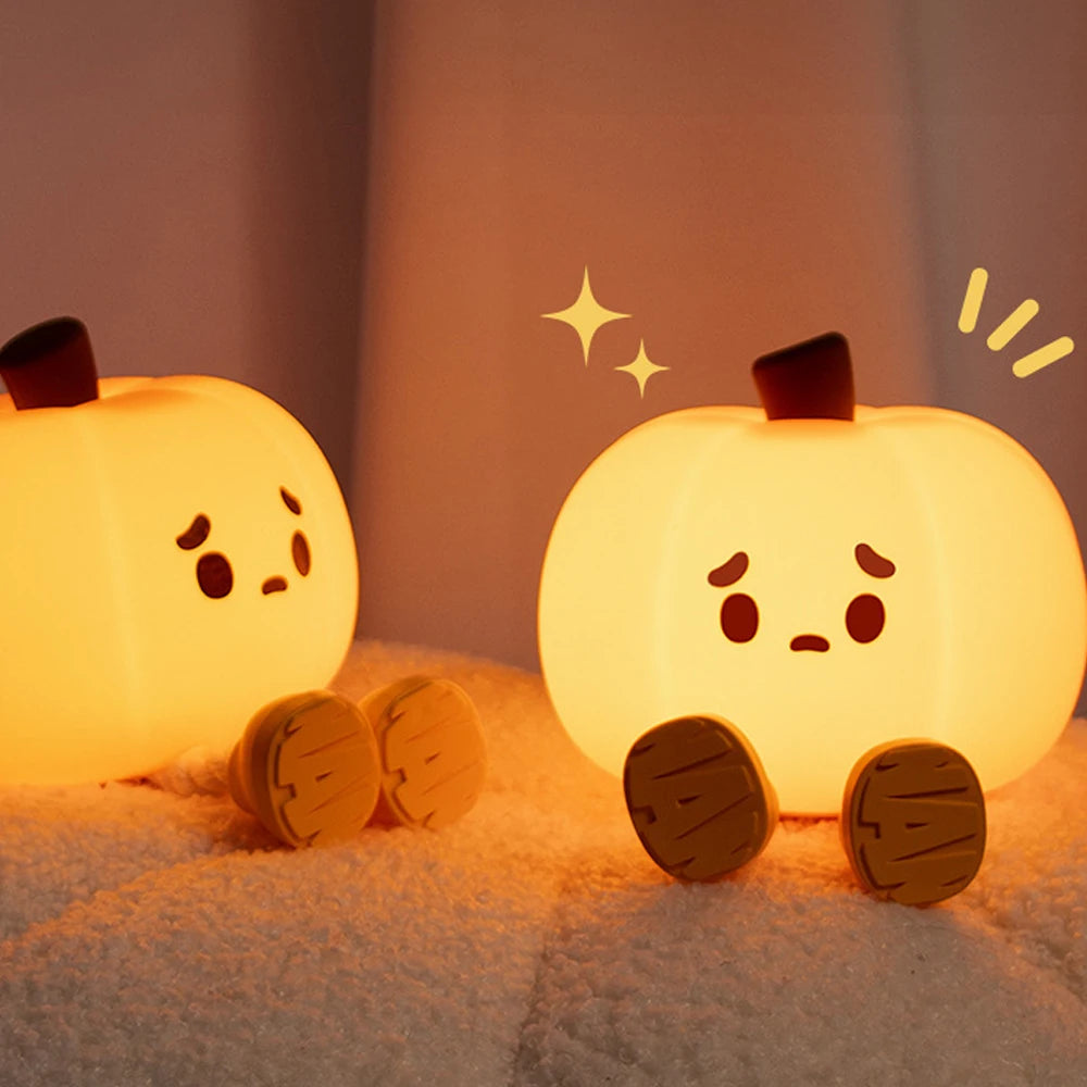 Cute Pumpkin  Lamp USB Rechargeable