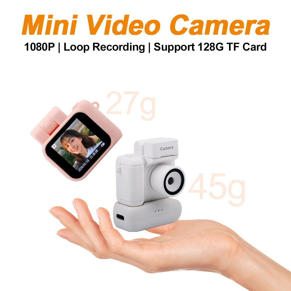 Portable Camera HD1080P CMOS With LCD Screen Flash Lamp
