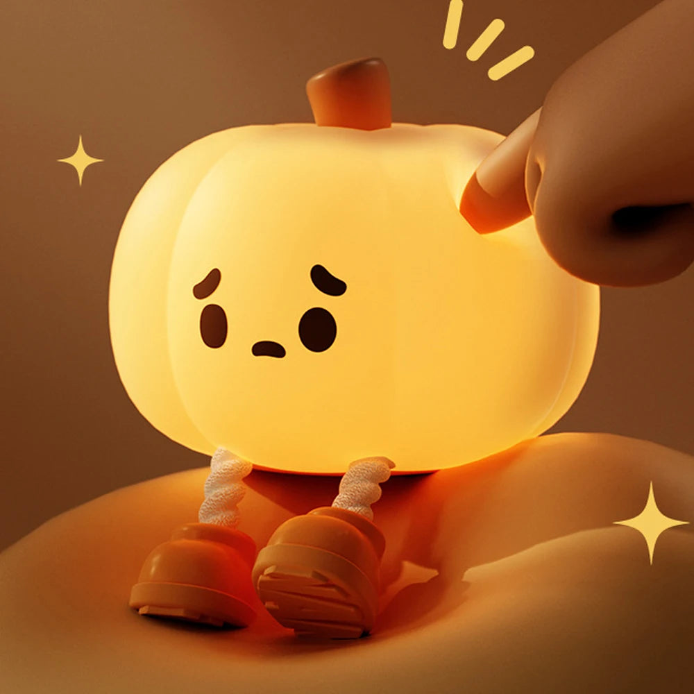 Cute Pumpkin  Lamp USB Rechargeable