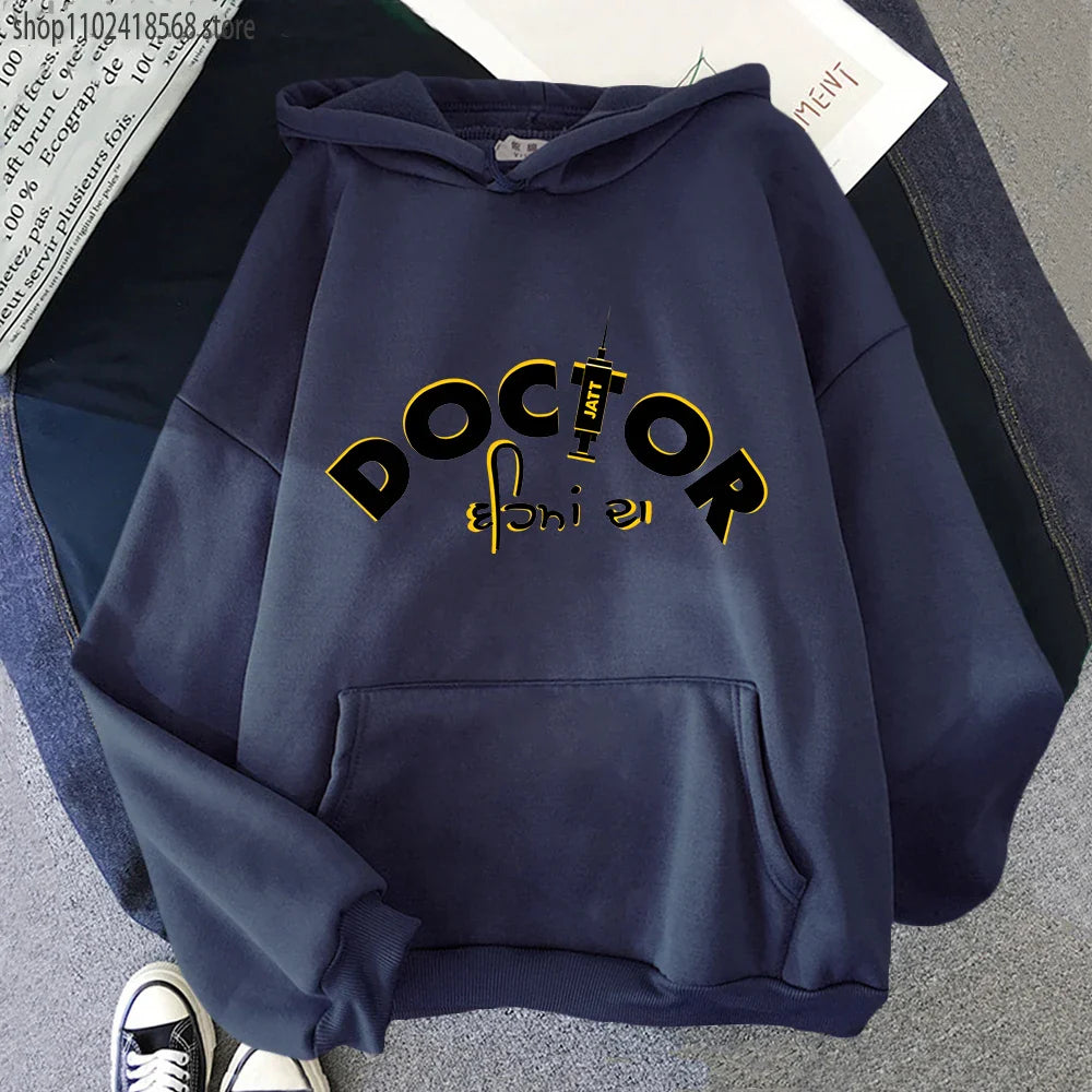 Sidhu Moose Wala Hoodie Doctor Pattern Print