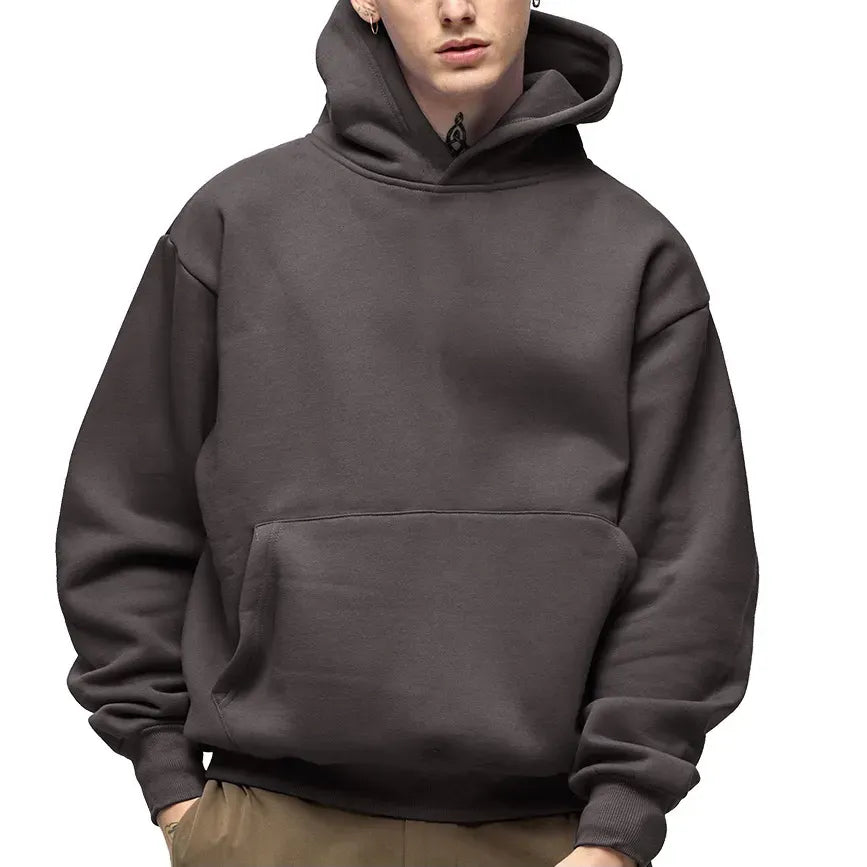 Fashion Men's Hoodies New Autumn Winter Casual Thick Cotton