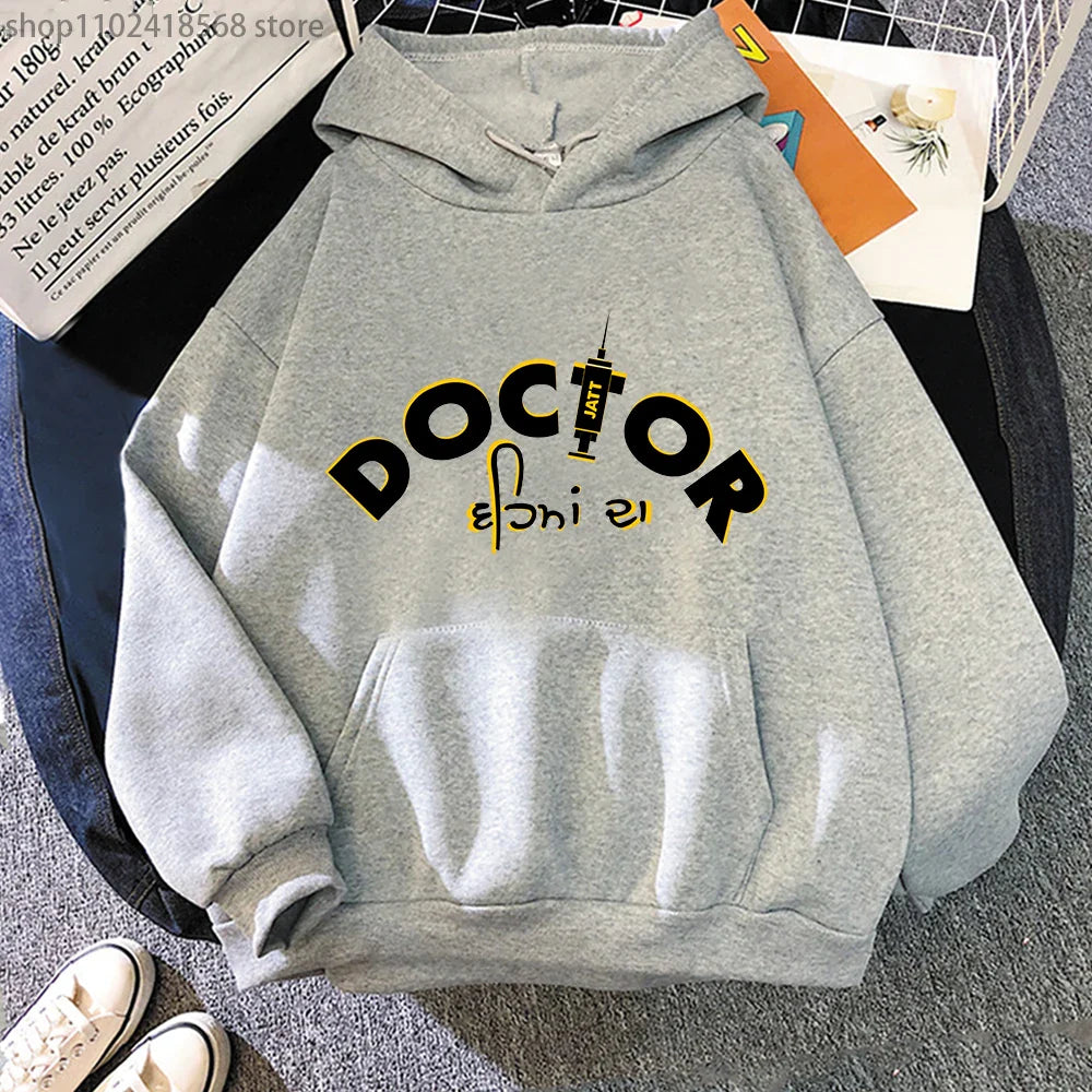 Sidhu Moose Wala Hoodie Doctor Pattern Print